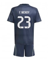 Real Madrid Ferland Mendy #23 Bortedraktsett Barn 2025-26 Korte ermer (+ bukser)